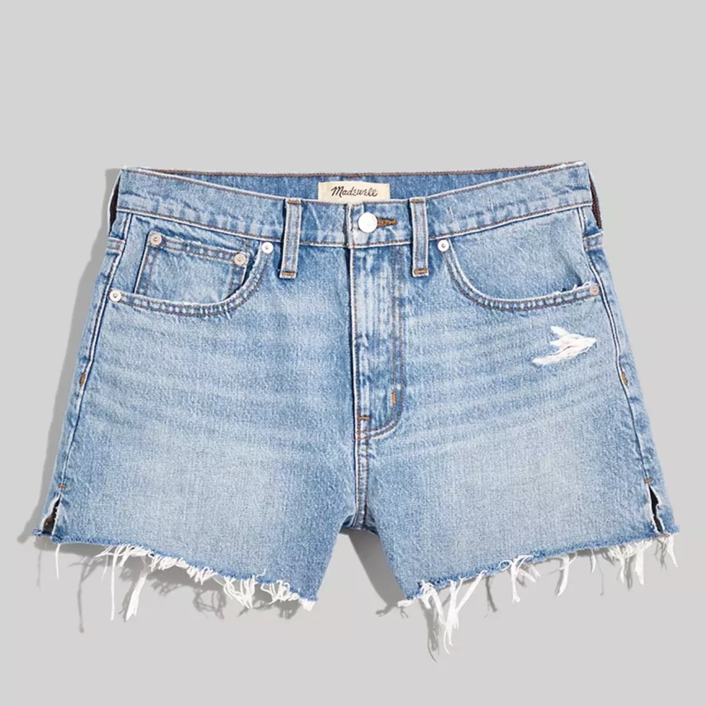 Madewell Light Wash Denim Jean Shorts